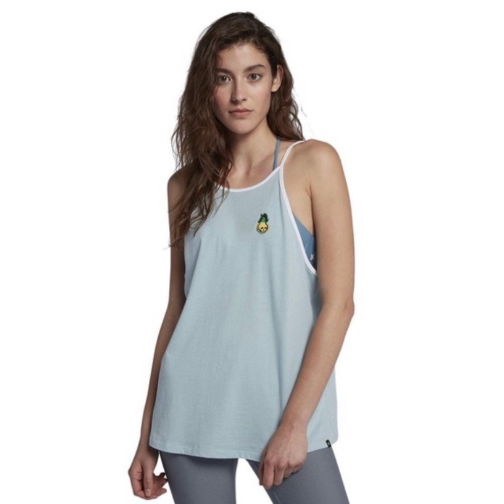 HURLEY Pineapple Skull Tank Top